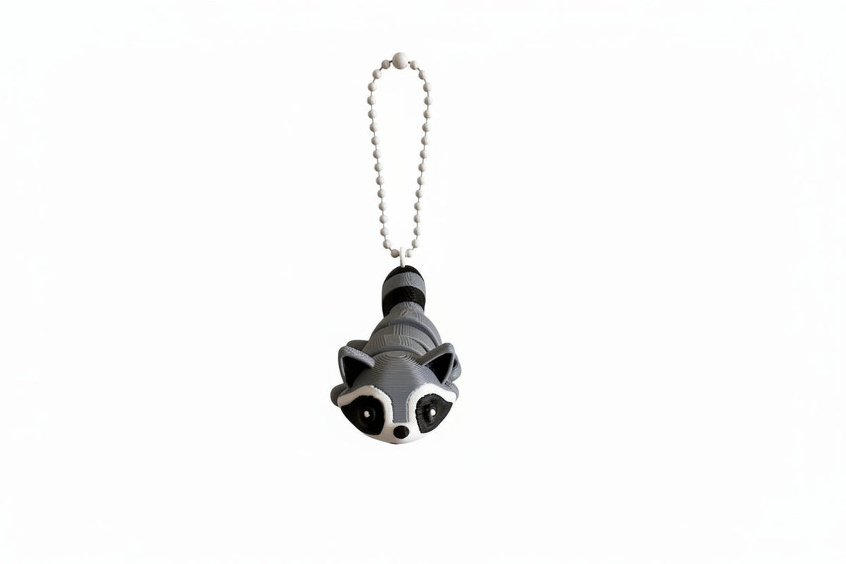 Rocco the Raccoon Keychain