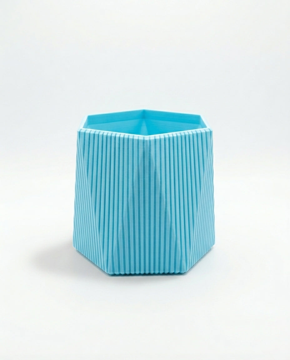 The Hex-Flute – 3D Printed Geometric Planter