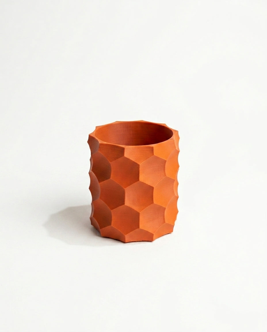The Honeycomb Glow – 3D Printed Geometric Planter