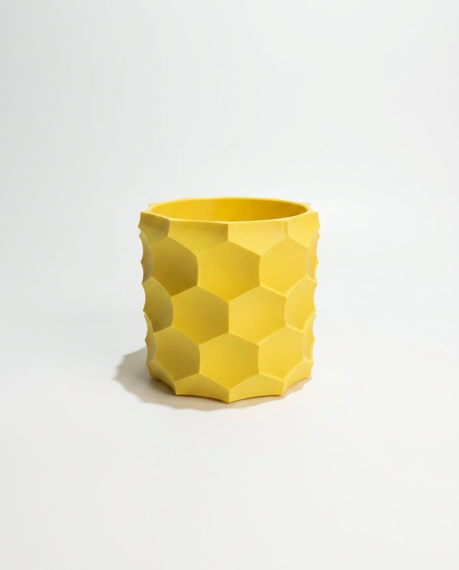 The Honeycomb Glow – 3D Printed Geometric Planter
