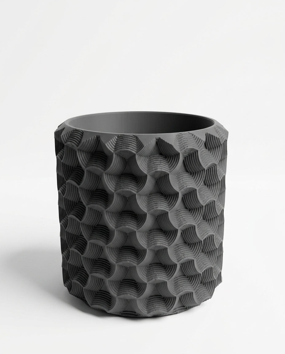 The Solstice – 3D Printed Geometric Planter (Blue)