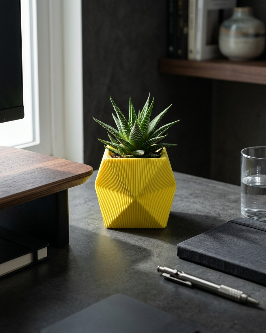 The Vector Ridge – 3D Printed Geometric Planter